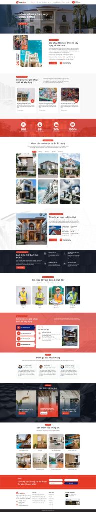 Theme WordPress Kiến Trúc 7 – Giao diện kiến trúc sang, show dự án đẹp